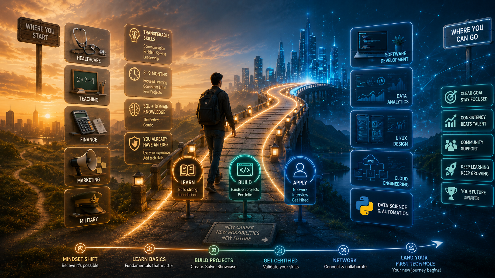 Career Change to Tech in 2026 — Complete Guide for Switchers